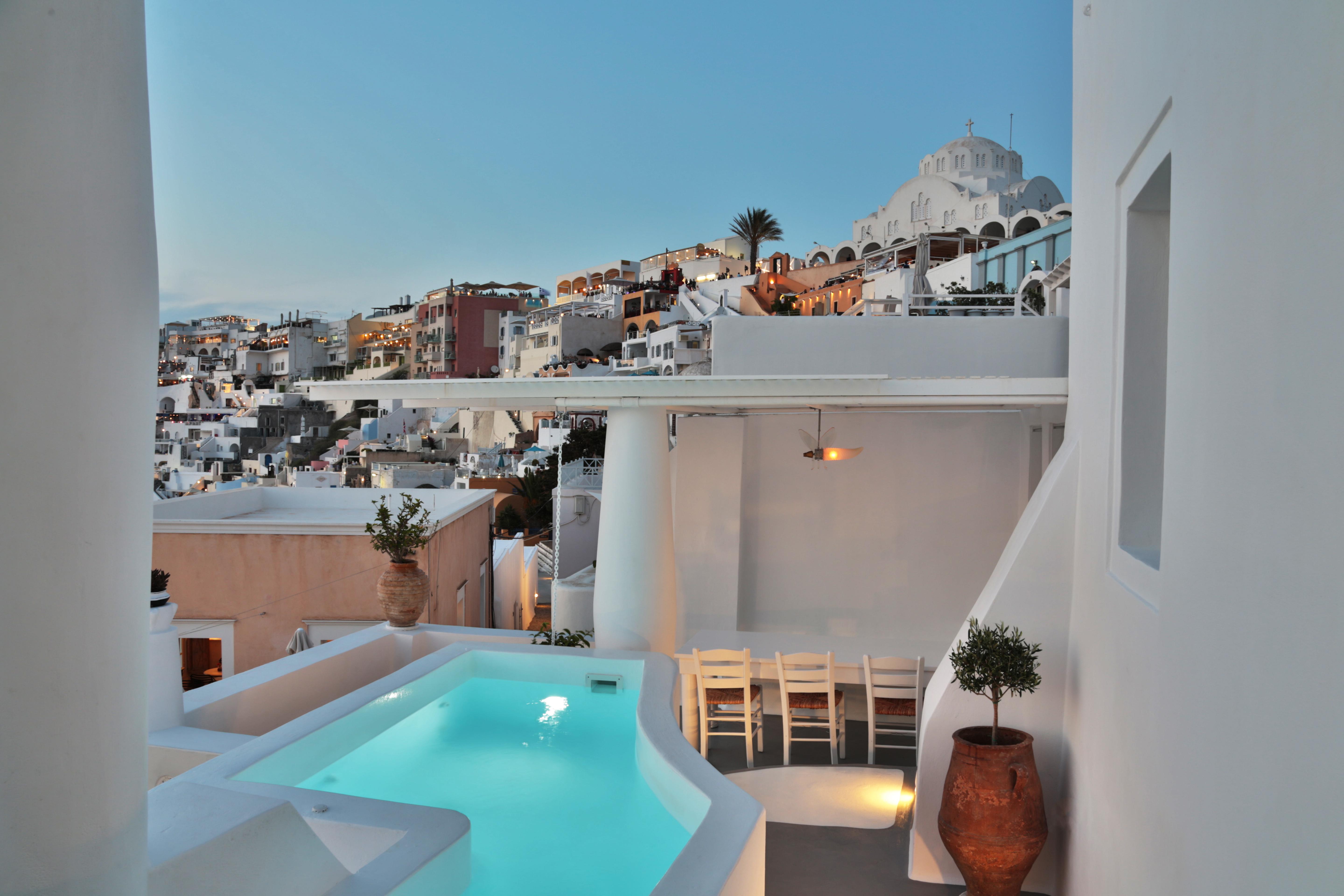 Trieris Villa & Suites Fira  Ngoại thất bức ảnh
